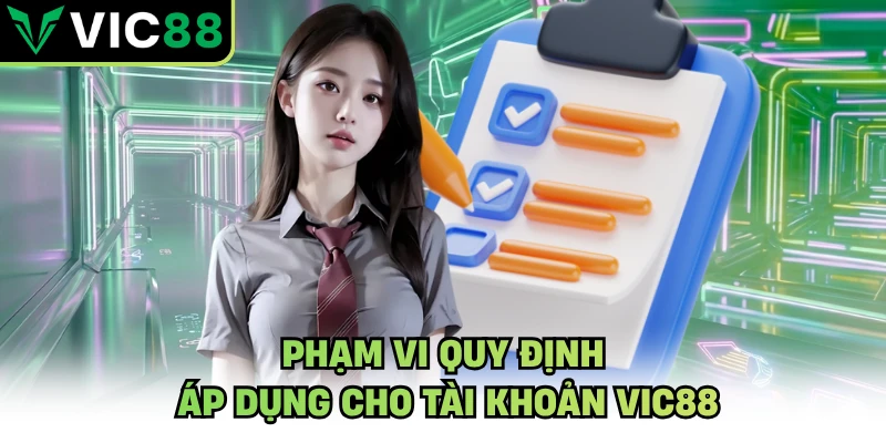 Phạm vi quy định áp dụng cho tài khoản VIC88