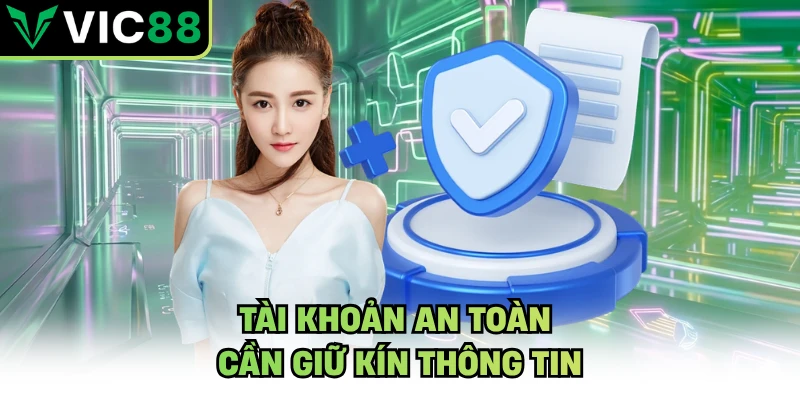 Tài khoản an toàn cần giữ kín thông tin