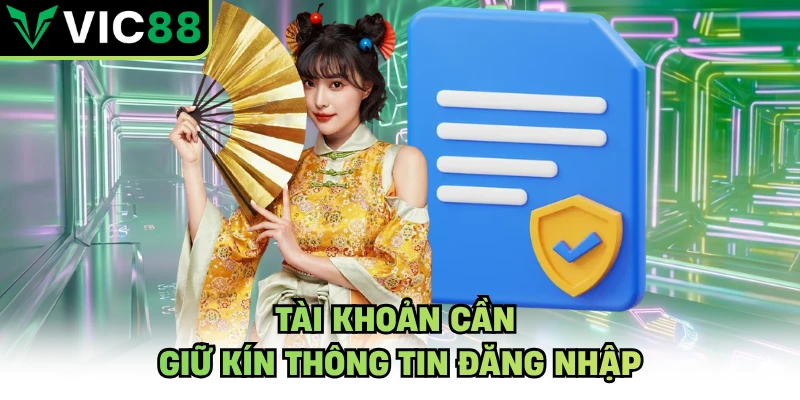 Tài khoản cần giữ kín thông tin đăng nhập