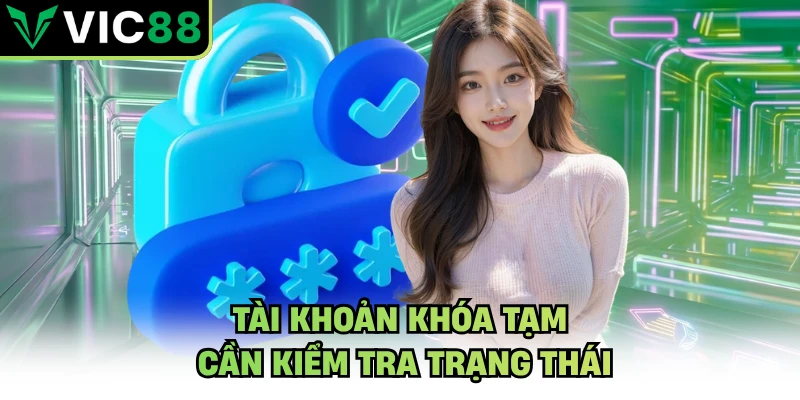 Tài khoản khóa tạm cần kiểm tra trạng thái