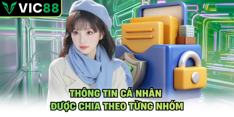 Thông tin cá nhân được chia theo từng nhóm